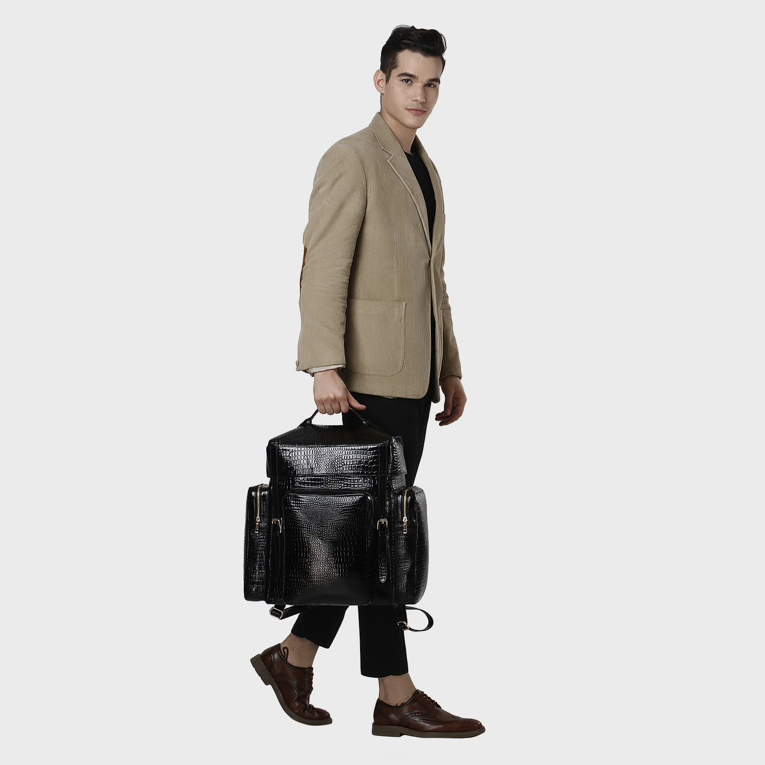 Beverly Alexander Strapped ‘Box’ Back pack