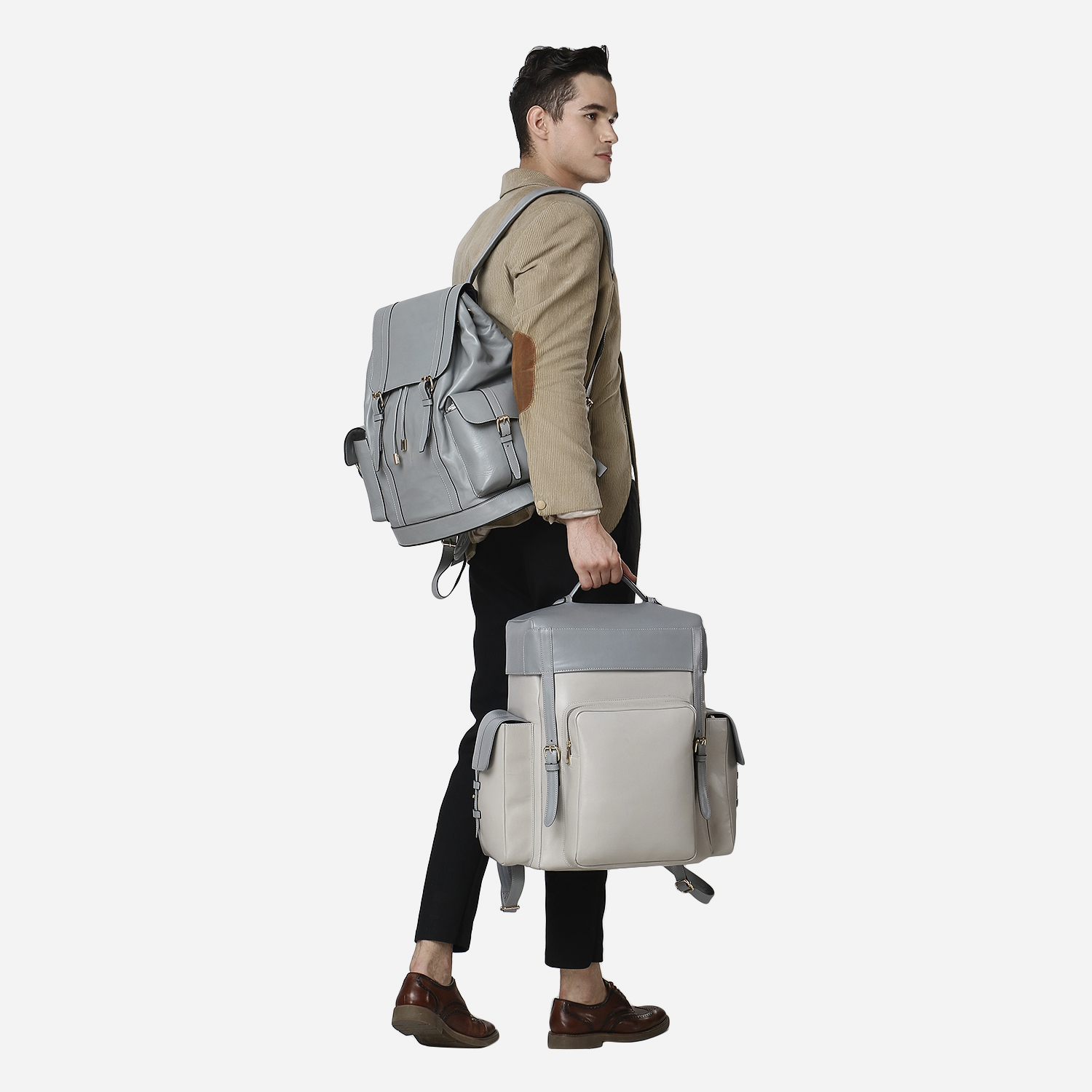 Beverly Alexander Strapped ‘Box’ Back pack